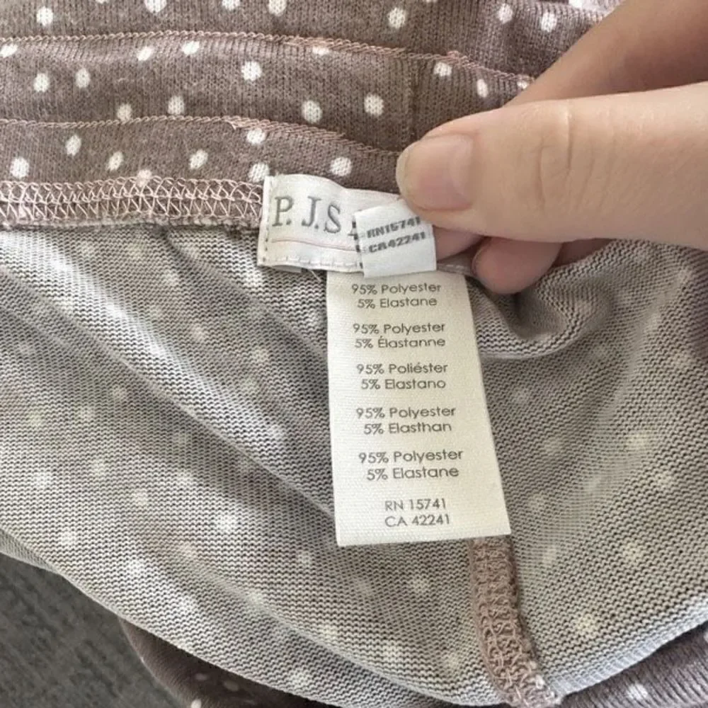 PJ Salvage Women's Dotted Soft Pajama Jogger Pants Grey S‎